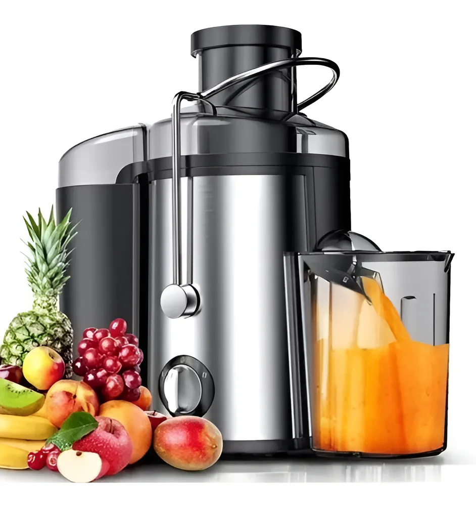 Extractor de jugos Silver Crest 1500W, potente y eficiente para frutas y verduras. Ideal para jugos naturales en casa. Compra online en Chile hoy.